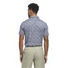 adidas Gents Ultimate365 Feather Print Polo Shirt White - Collegiate Navy