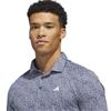 adidas Gents Ultimate365 Feather Print Polo Shirt White - Collegiate Navy