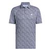 adidas Gents Ultimate365 Feather Print Polo Shirt White - Collegiate Navy