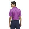 adidas Gents Ultimate365 Feather Print Polo Shirt Lucid Pink - Dusty Petrol