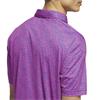 adidas Gents Ultimate365 Feather Print Polo Shirt Lucid Pink - Dusty Petrol