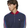 adidas Gents Originals 3 Stripe 1/4  Zip Sweatshirt Victory Red