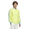 adidas Gents Originals 3 Stripe 1/4  Zip Sweatshirt Pure Lemon