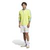 adidas Gents Originals 3 Stripe 1/4  Zip Sweatshirt Pure Lemon