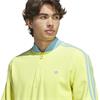 adidas Gents Originals 3 Stripe 1/4  Zip Sweatshirt Pure Lemon