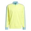 adidas Gents Originals 3 Stripe 1/4  Zip Sweatshirt Pure Lemon
