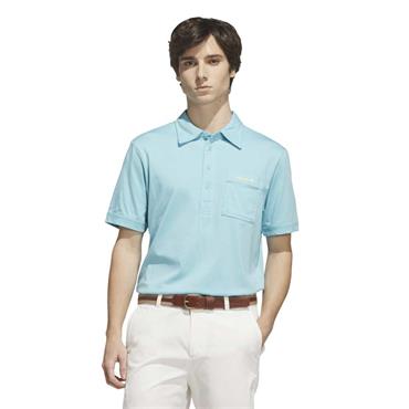 adidas Gents Originals Archive Pocket Polo Shirt Light Aqua