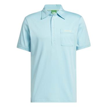 adidas Gents Originals Archive Pocket Polo Shirt Light Aqua