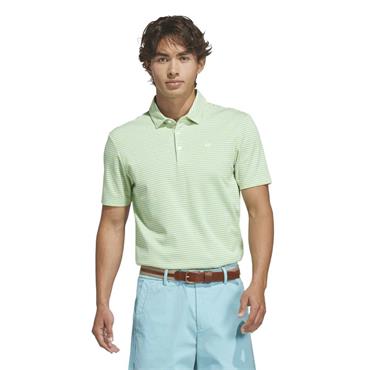 adidas Gents Originals Stripe Pique Polo Pure Lemon - Light Aqua