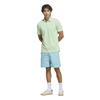 adidas Gents Originals Stripe Pique Polo Pure Lemon - Light Aqua