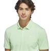 adidas Gents Originals Stripe Pique Polo Pure Lemon - Light Aqua