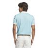 adidas Gents Originals All Over Trefoil Polo Shirt Chalk White - Light Aqua