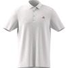 adidas Gents Ultimate365 Mesh Print CLIMACOOL Polo Shirt White - Dusky Orange