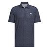 adidas Gents Ultimate365 Mesh Print CLIMACOOL Polo Shirt Collegiate Navy - White