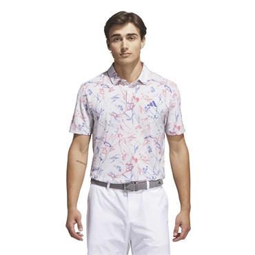 adidas Gents Ultimate 365 Mesh Climacool Polo Shirt Short Sleeve Frozen Purple
