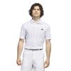 adidas Gents Ultimate 365 Mesh Climacool Polo Shirt Short Sleeve Crystal Sky