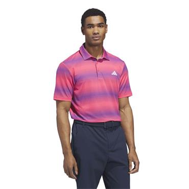 adidas Gents Ultimate 365 Mesh Climacool Polo Shirt Short Sleeve Pure Turbo