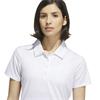 adidas Ladies Performance Short Sleeve Polo Shirt Crystal Sky
