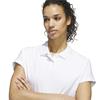adidas Ladies Ultimate365 Butterspun Loose Short Sleeve Polo Shirt White