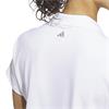 adidas Ladies Ultimate365 Butterspun Loose Short Sleeve Polo Shirt White