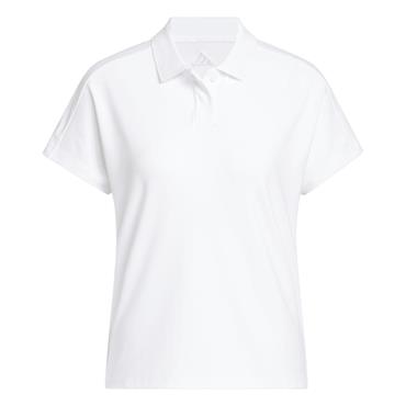adidas Ladies Ultimate365 Butterspun Loose Short Sleeve Polo Shirt White