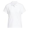 adidas Ladies Ultimate365 Butterspun Loose Short Sleeve Polo Shirt White