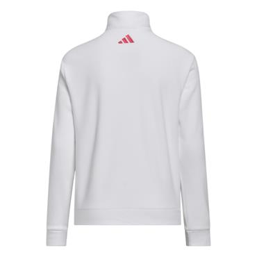 adidas Girls Full Zip Birdies Club Fleece Jacket White