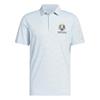 adidas Gents Ryder Cup 2027 Ultimate 365 Jacquard Polo Shirt Crystal Sky