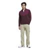 adidas Gents Ultimate365+Course Control Hybrid 1/4 Zip Sweatshirt Maroon