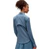 Zero Restriction Ladies Renae Zip Mock Blue Smoke