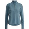 Zero Restriction Ladies Renae Zip Mock Blue Smoke