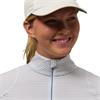 Zero Restriction Ladies Renae Zip Mock White - Neptune