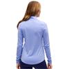 Zero Restriction Ladies Lea Zip Mock Top Haze