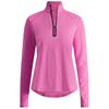 Zero Restriction Ladies Lea Zip Mock Top Pink Pop