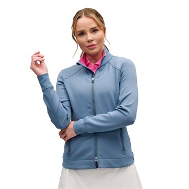 Zero Restriction Ladies Mikaela Full Zip Top Blue Smoke