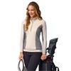Glenmuir Ladies Carina Zip Neck Shaped Panel Performance Midlayer Linen Mosaic