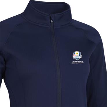 Glenmuir Ladies Mirren Official Ryder Cup 2027 Full Zip Midlayer Jacket Navy