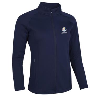 Glenmuir Ladies Mirren Official Ryder Cup 2027 Full Zip Midlayer Jacket Navy