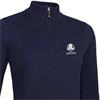 Glenmuir Ladies Ava Official Ryder Cup 2027 ¼ Zip Cotton Lightweight Sweater Navy