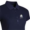 Glenmuir Ladies Paloma Official Ryder Cup 2027 Performance Pique Polo Shirt Navy