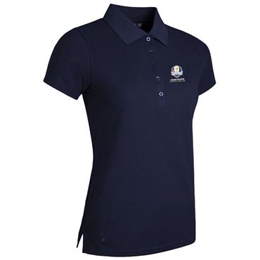 Glenmuir Ladies Paloma Official Ryder Cup 2027 Performance Pique Polo Shirt Navy