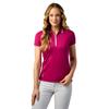 Glenmuir Ladies Stella Mesh Panel Performance Polo Shirt Raspberry - White