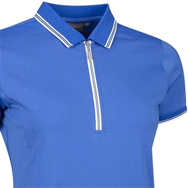 Glenmuir Ladies Stella Mesh Panel Performance Polo Shirt Tahiti - White