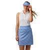 Glenmuir Ladies Emeli Lightweight Stretch Performance Skort 19.5" Light Blue Flowers