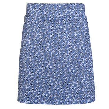 Glenmuir Ladies Emeli Lightweight Stretch Performance Skort 19.5" Light Blue Flowers