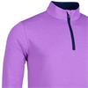 Glenmuir Gents Wick Zip Neck Lightweight Performance Midlayer Amethyst - Marl Navy