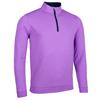Glenmuir Gents Wick Zip Neck Lightweight Performance Midlayer Amethyst - Marl Navy