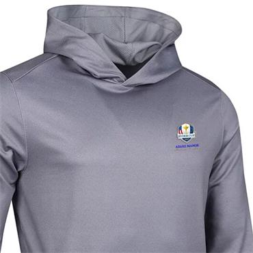 Glenmuir Gents Cameron Official Ryder Cup 2027 Hoodie Light Grey Herringbone