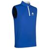 Glenmuir Gents Dunnet Official Ryder Cup 2027 Lightweight Performance Slipover Ascot Blue - White