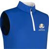 Glenmuir Gents Dunnet Official Ryder Cup 2027 Lightweight Performance Slipover Ascot Blue - White